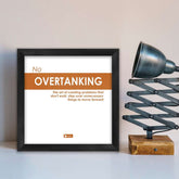 Funny Wall Posters | White Poster Frame | Quirky Humour Poster Wall Frame for Office & Home Décor, Quotes Printed Poster with Frame
